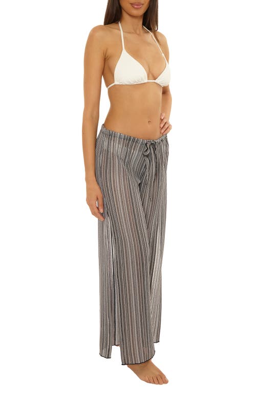Becca Seaside Side Slit Cover-up Pants In Gray