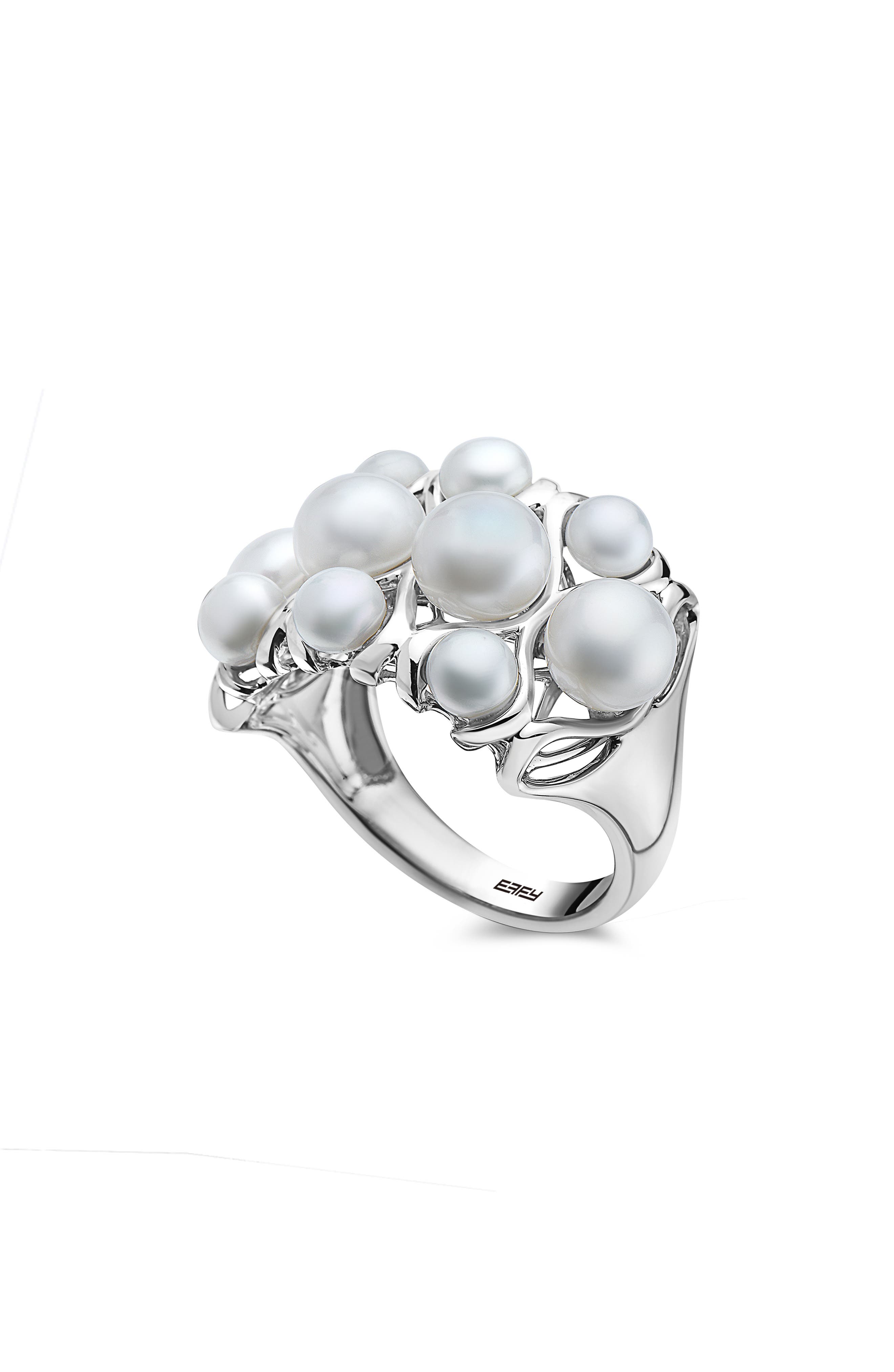 EFFY Sterling Silver Freshwater Pearl Cluster Ring