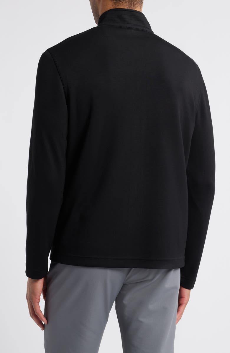 Johnston & Murphy Zip-Up Sweatshirt, Alternate, color, Black