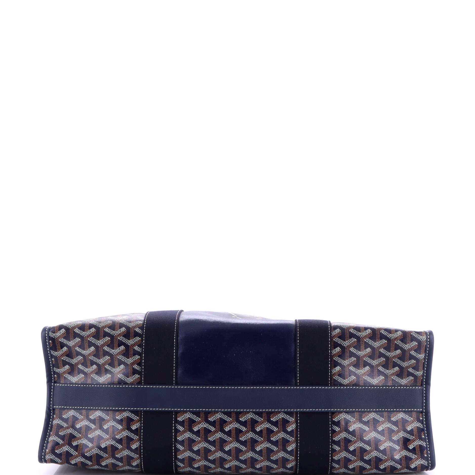 Pre-Owned Goyard Villette Tote Printed Coated Canvas MM, Alternate, color, Blue