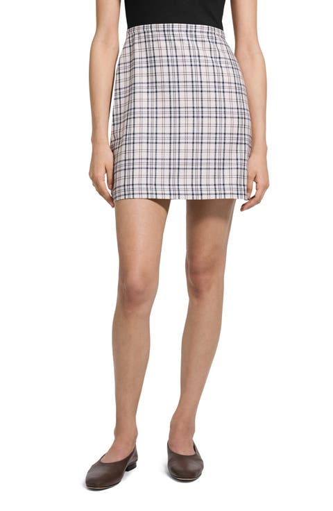 A-Line Wool Miniskirt