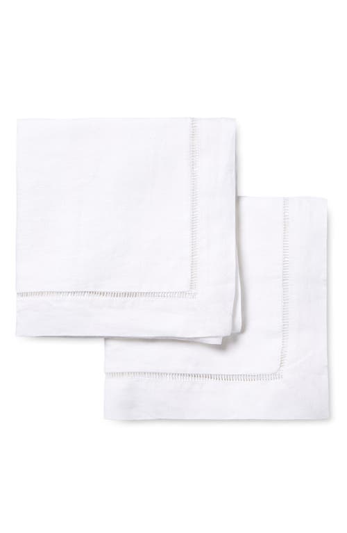Melange Home Linen Ladder Hem Euro Sham Set