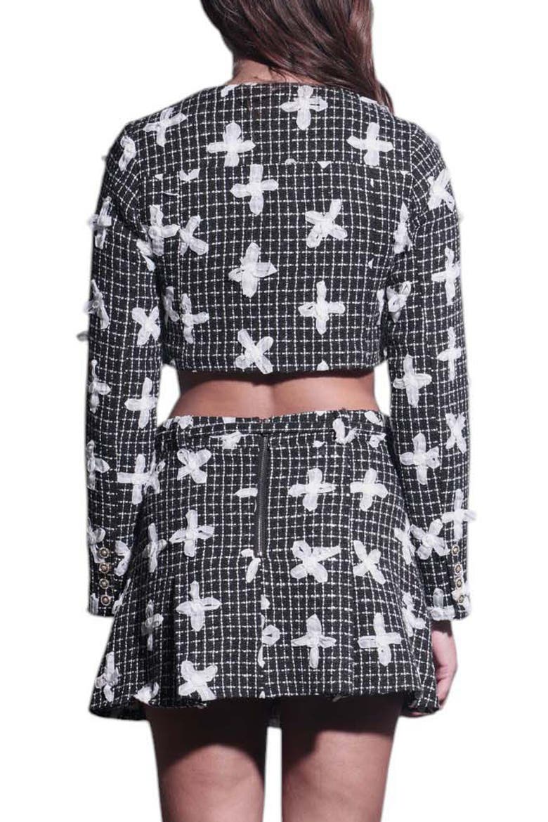 Davis Floral Tweed Crop Jacket, Alternate, color, FLEUR TWEED