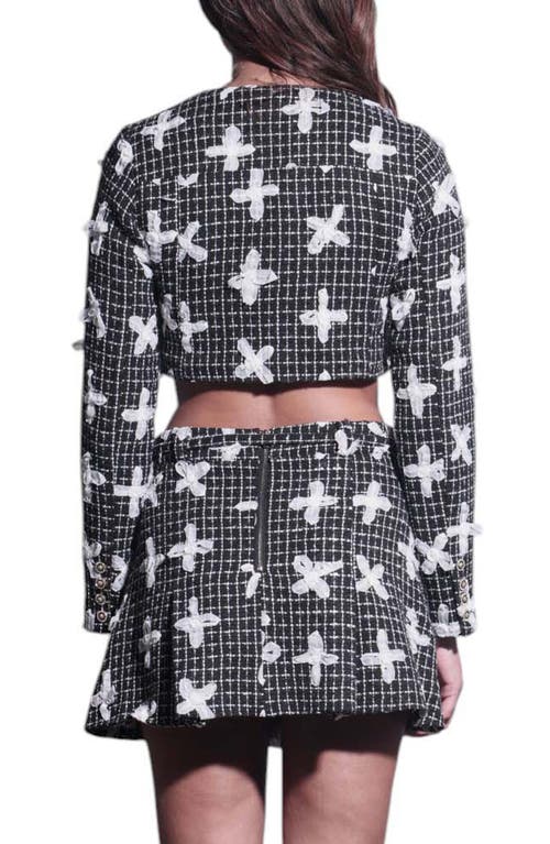 WALTER BAKER WALTER BAKER DAVIS FLORAL TWEED CROP JACKET