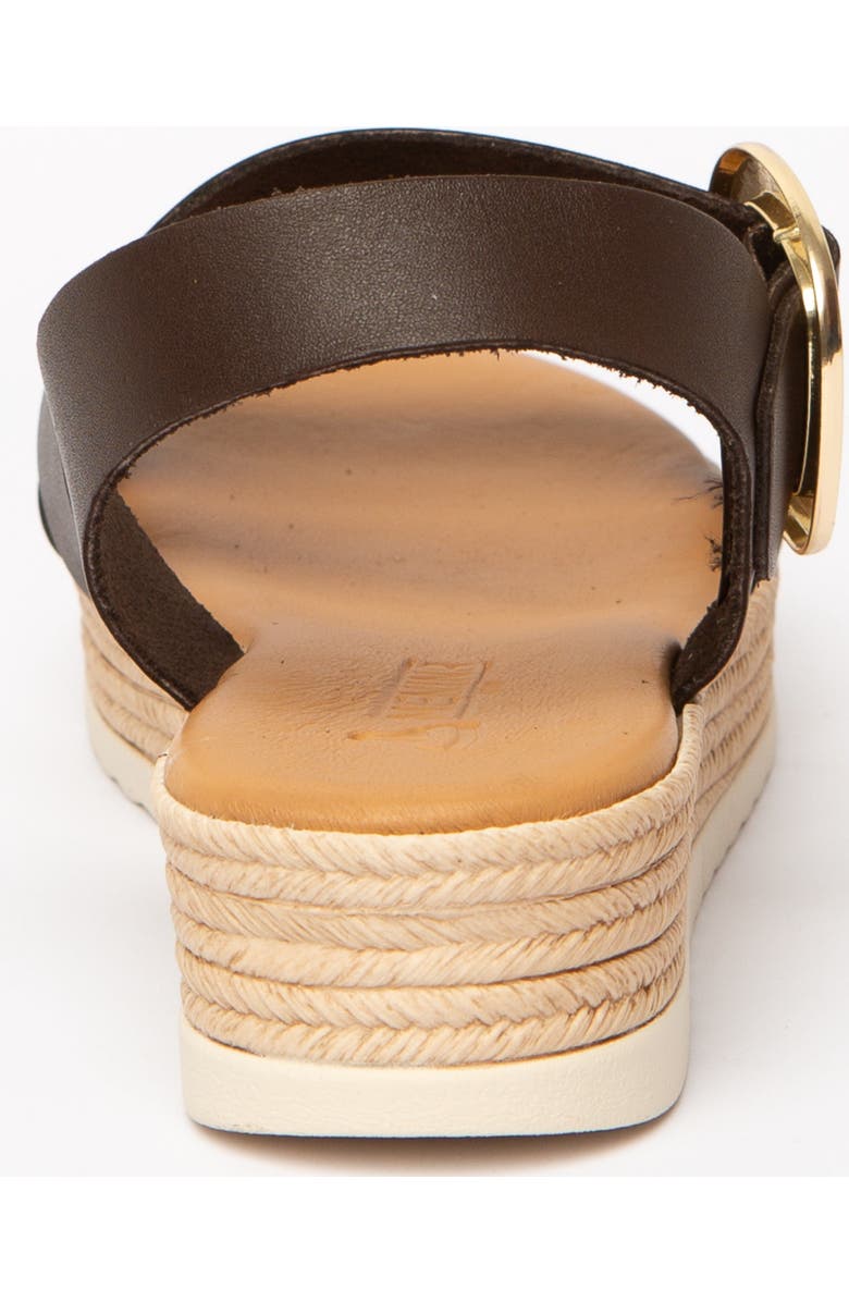 Menina Step Liena Flat Sandal, Alternate, color, Chocolate