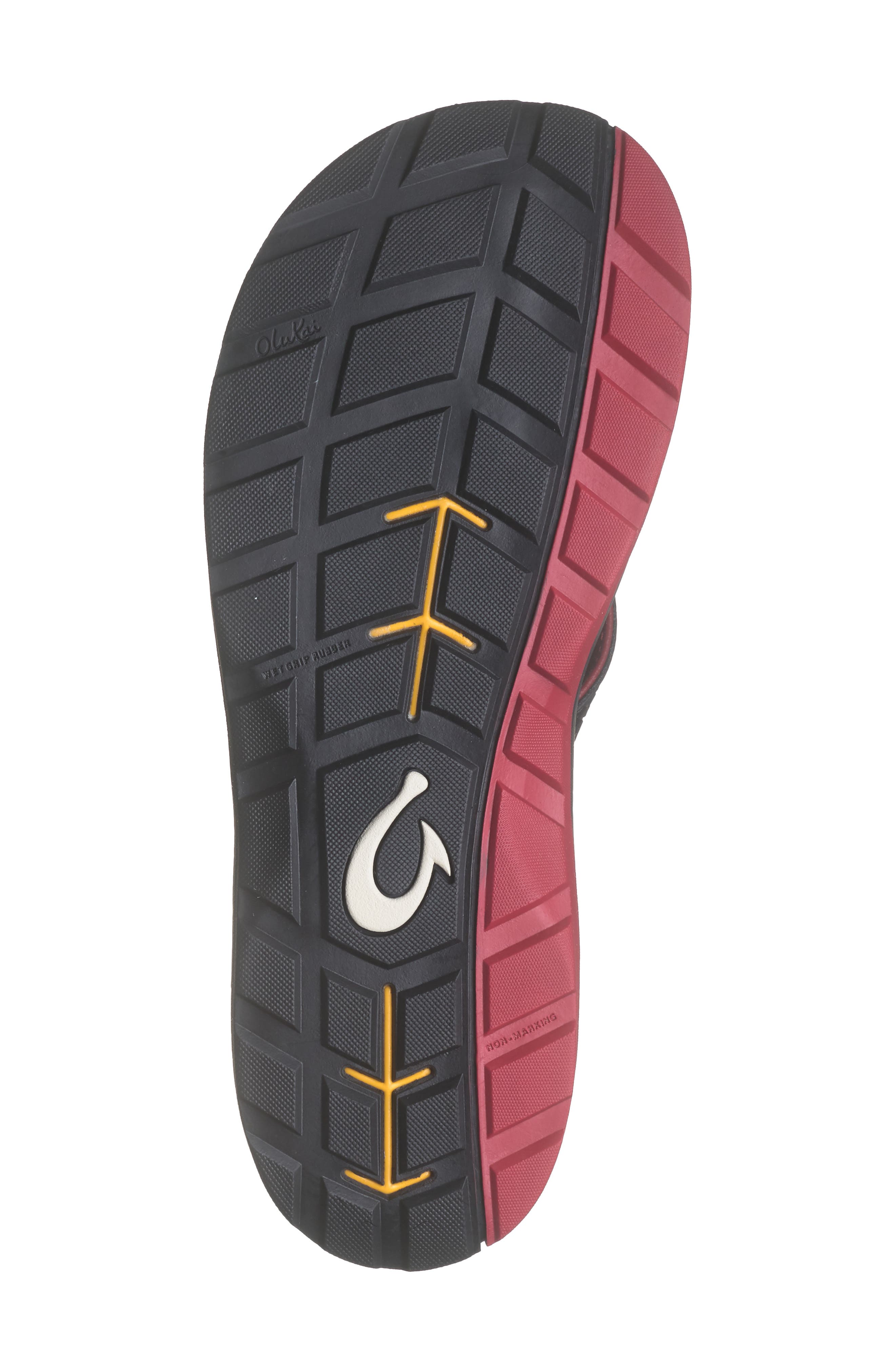 OluKai Imaka Flip Flop, Alternate, color, Black / Black