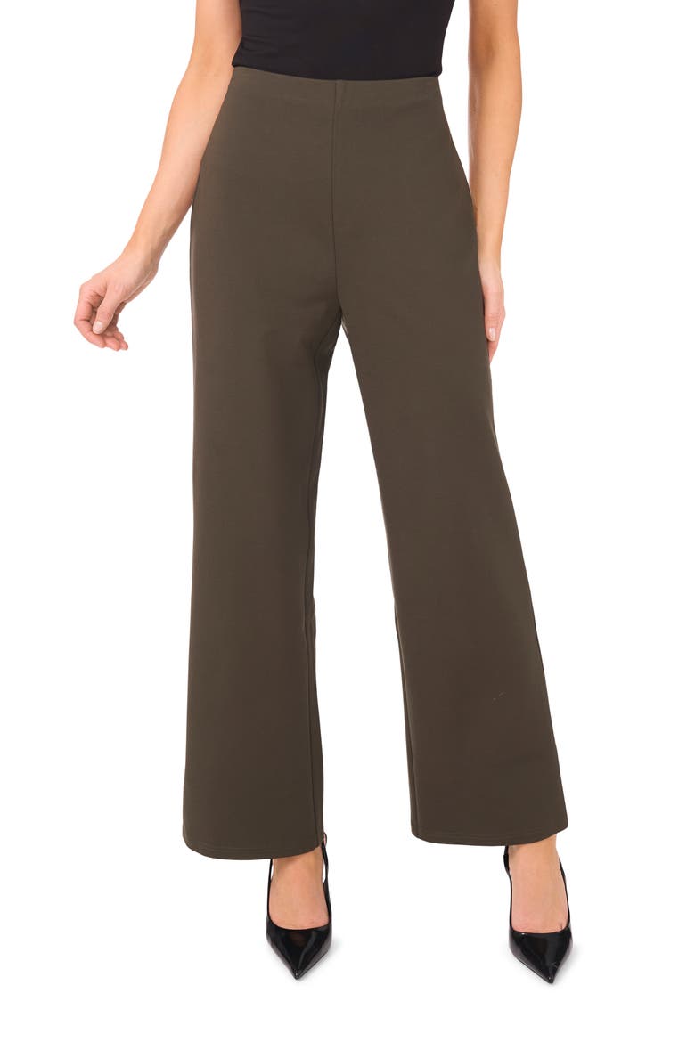 Ponte Straight Leg Pants, Main, color, LUXE OLIVE