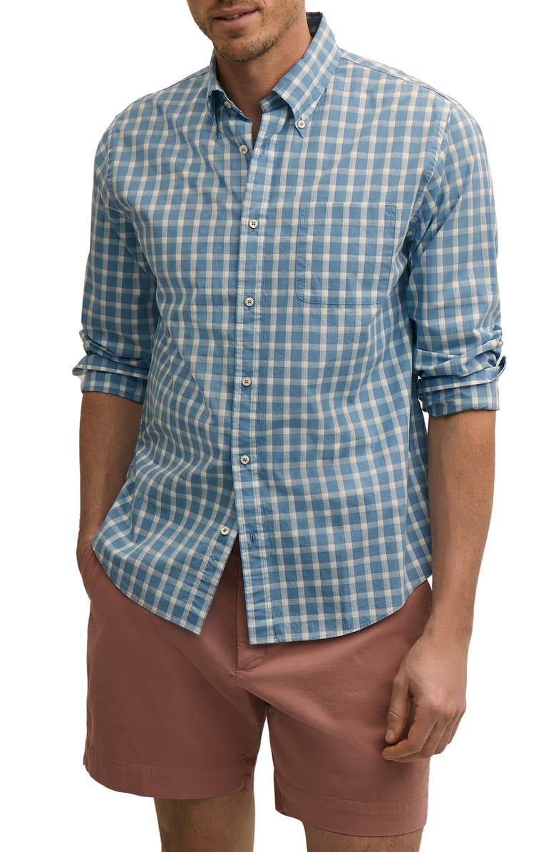 Brooks Brothers Friday Regular Fit Plaid Cotton Poplin Button-Down Shirt, Main, color, Ashleigh