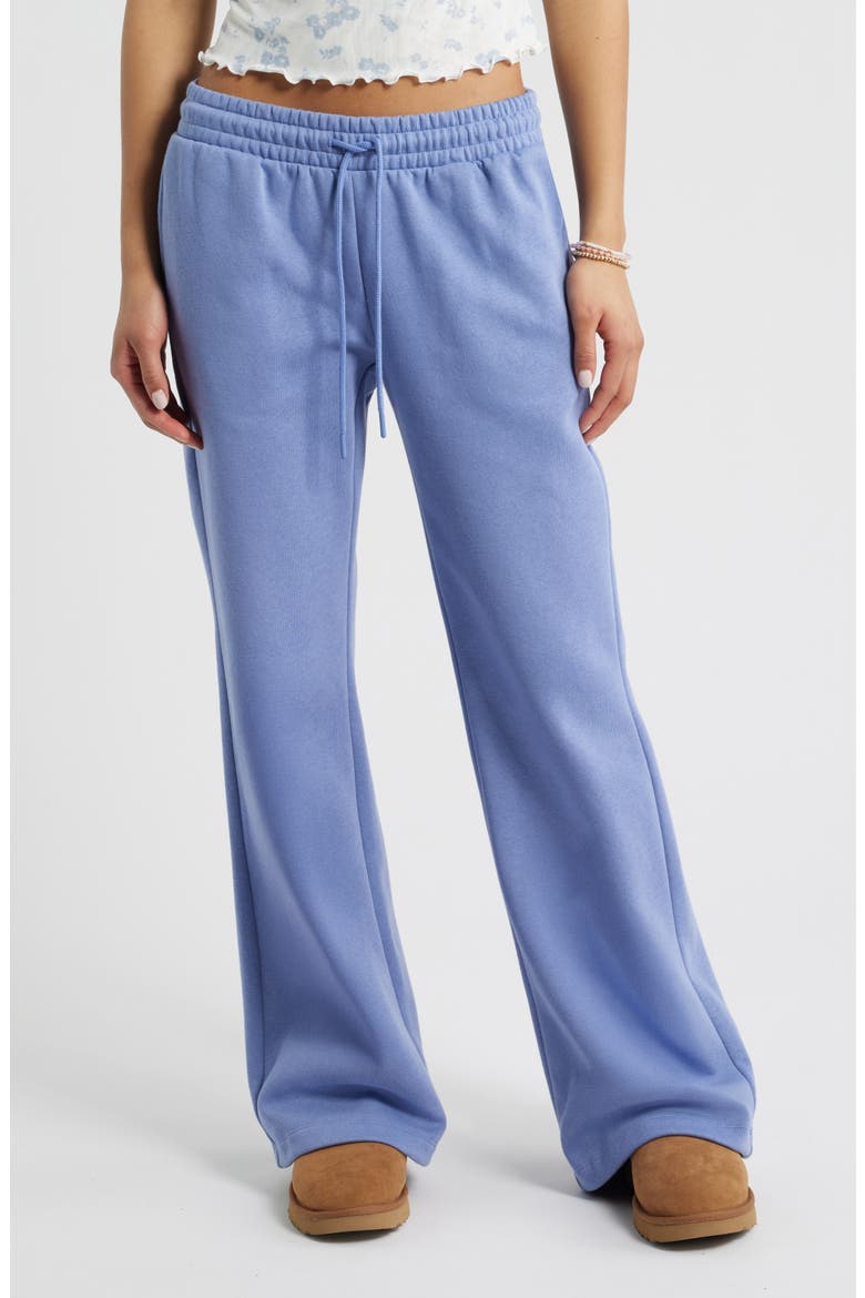 Baggy Flare Leg Sweatpants, Main, color, BLUE FROST