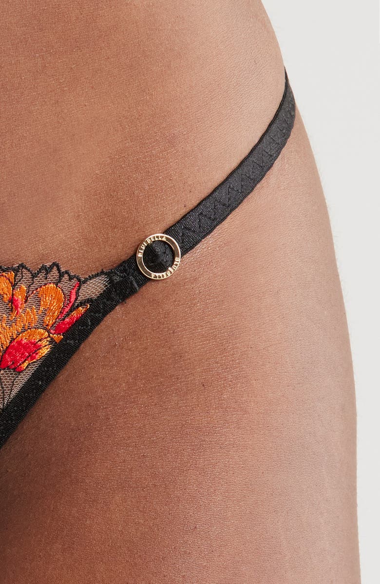Bluebella Calista Embroidered Mesh Briefs, Alternate, color, 