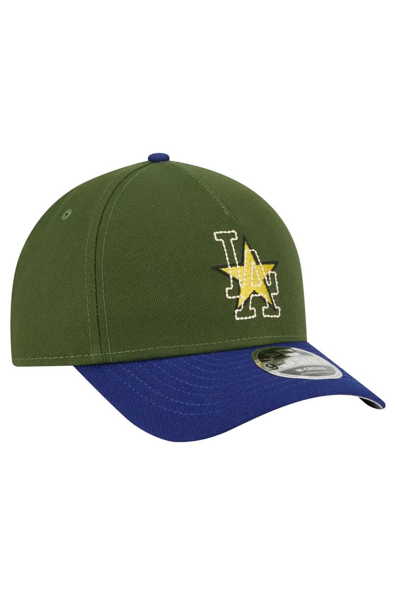 Men's New Era Dark Green Los Angeles Dodgers City Feature 9FORTY A-Frame Adjustable Hat, Alternate, color, Dark Green