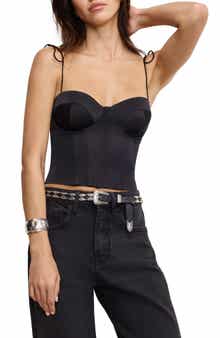 Good American Satin Corset Top