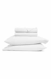 HOMESPUN Solid Cotton Percale Sheet Set