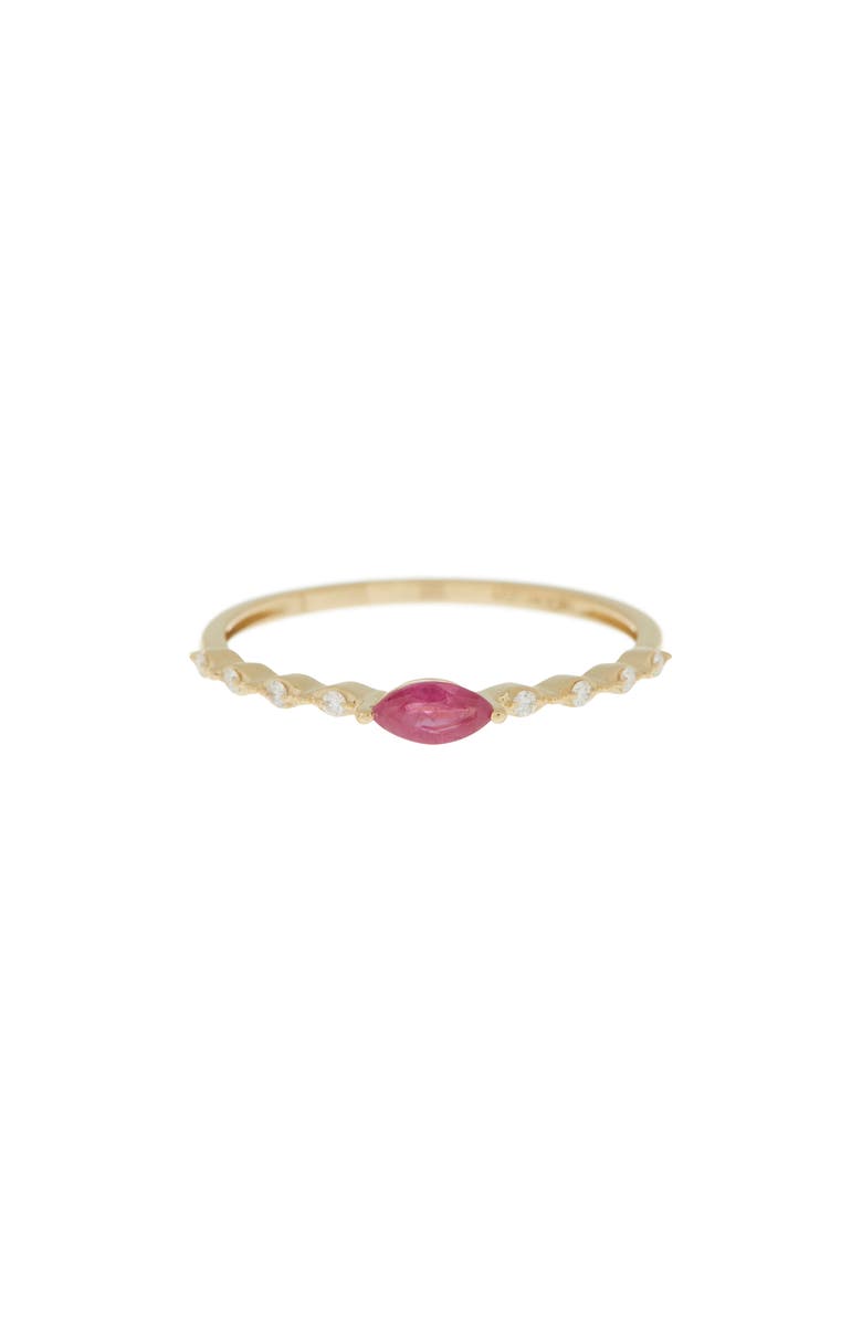 Bony Levy El Mar Ruby & Diamond Stackable Ring - 0.053ct., Alternate, color, 
