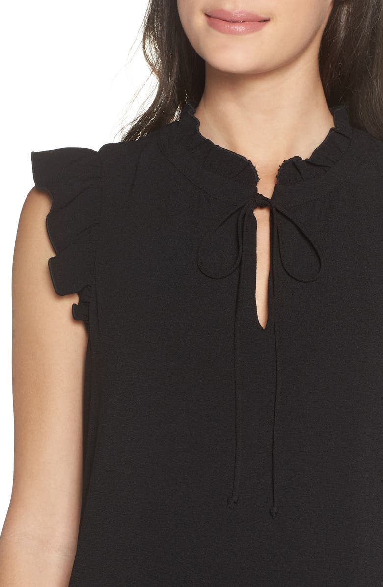 Charles Henry Ruffle Shift Dress, Alternate, color,