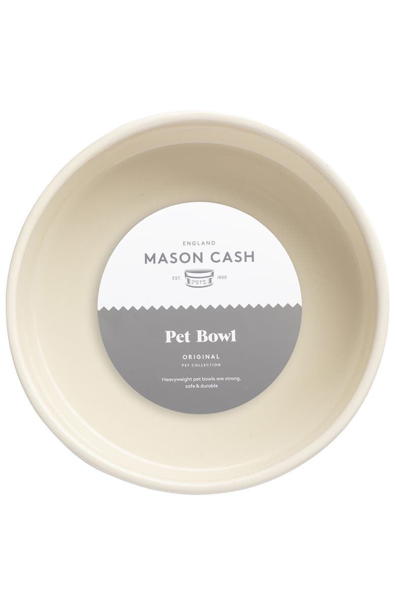 MASON CASH Embossed 8 Inch Bone Dog Food and Water Bowl, Alternate, color, Multicolored