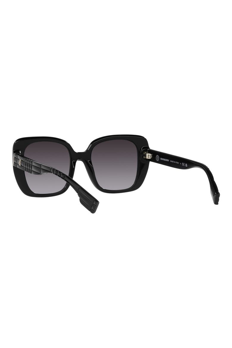 Helena 54mm Square Sunglasses, Alternate, color, BLACK