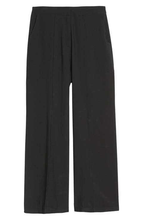 High Waist Wide Leg Pants (Plus Size)