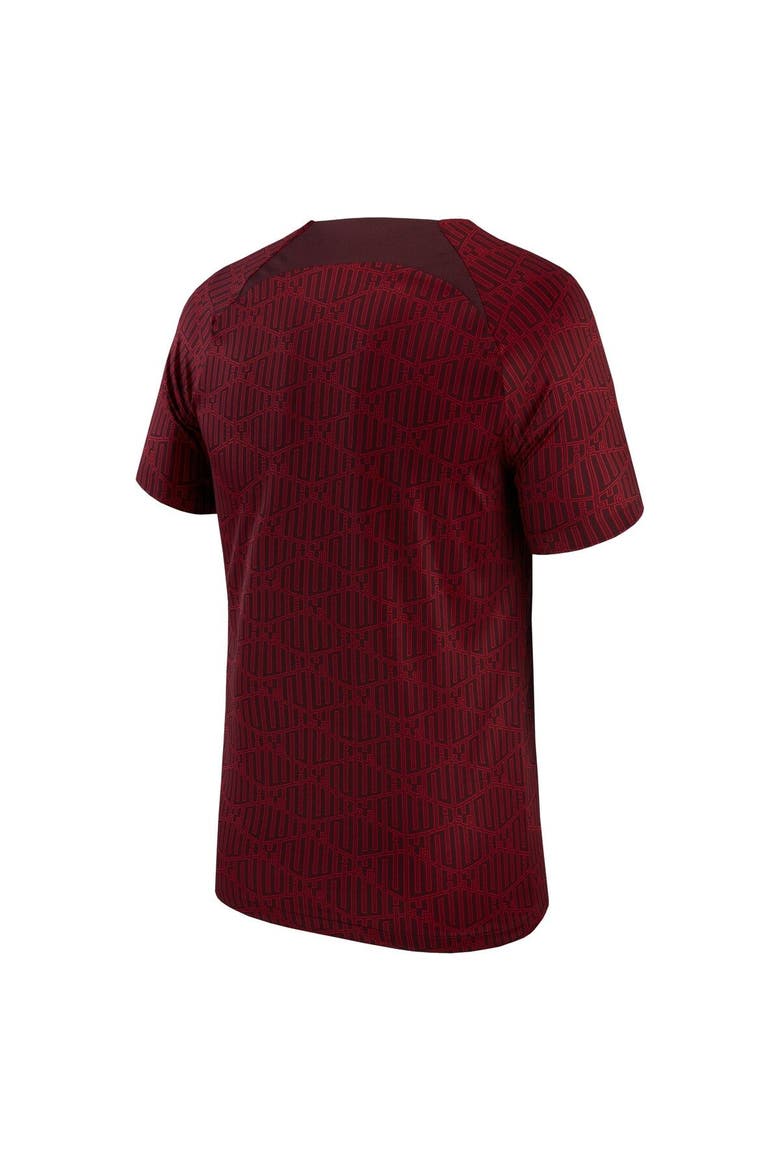 Youth Nike Red Liverpool 2022 Pre-Match Raglan Performance Top, Alternate, color, Red