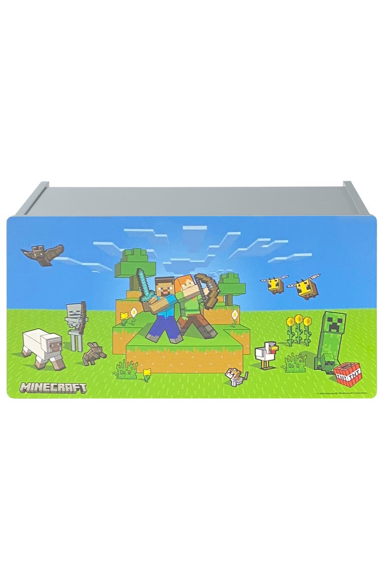 23.6 Inch Wooden Storage Chest, Alternate, color, Multicolored