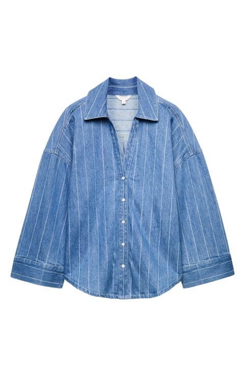 Stripe Denim Shirt