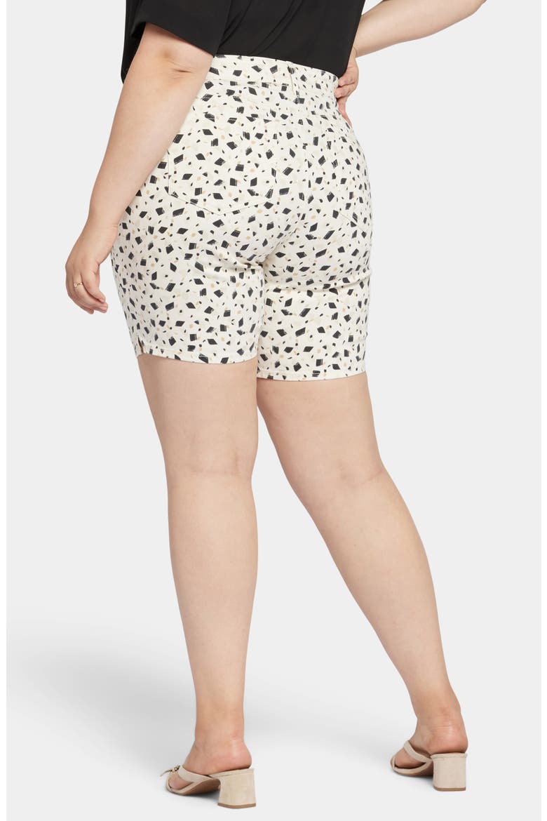 Ella Print Side Slit Denim Shorts, Alternate, color, ELLENSBURG
