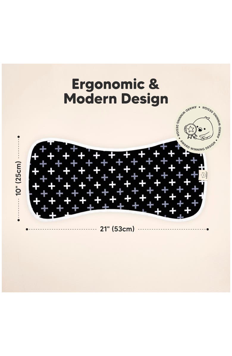 KeaBabies Baby Burp Cloths, Alternate, color, Monos