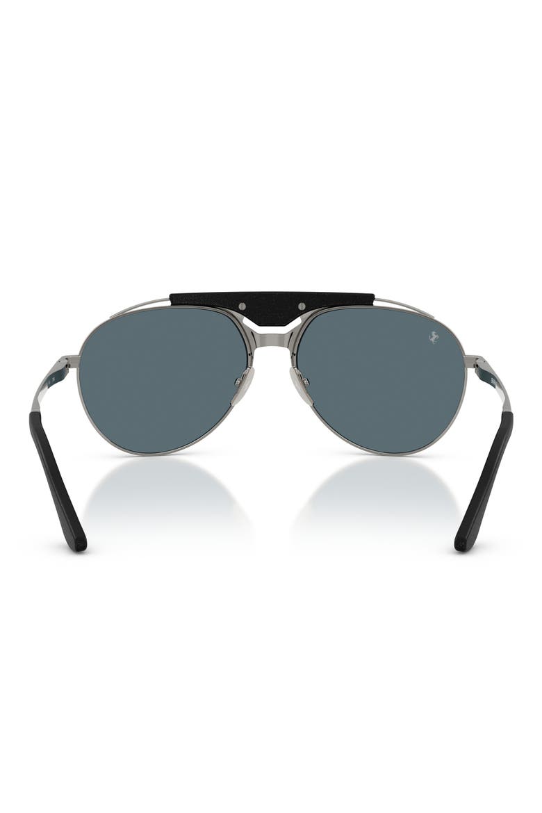 59mm Pilot Sunglasses, Alternate, color, GUNMETAL / BLUE