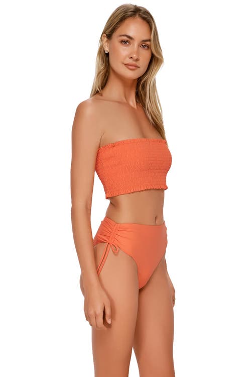 Swim Systems Kali Tube Bikini Swimsuit Top In Orange