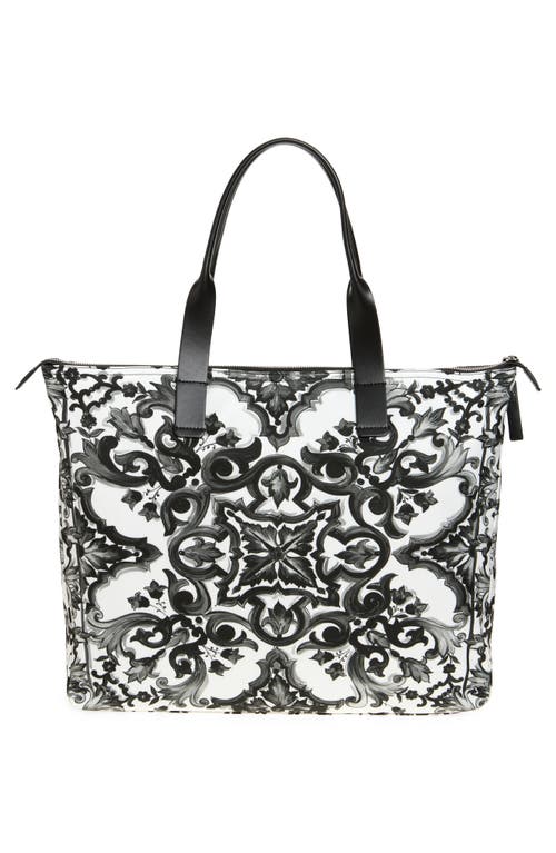 Dolce & Gabbana Blackwhite Majolica-print Tote