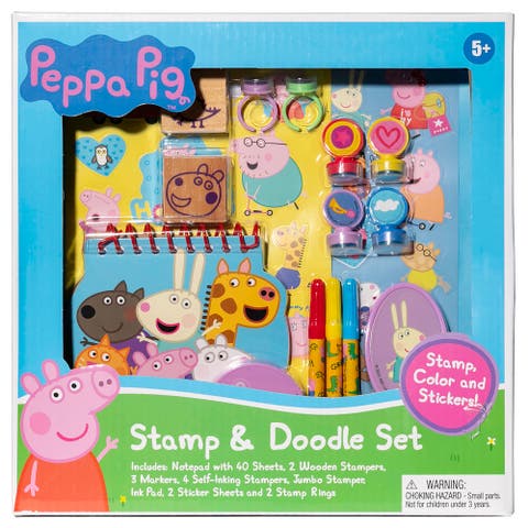 Stamp 
Doodle, Peppa Pig Creativity Set, Spiral Notebook, Kids 5+