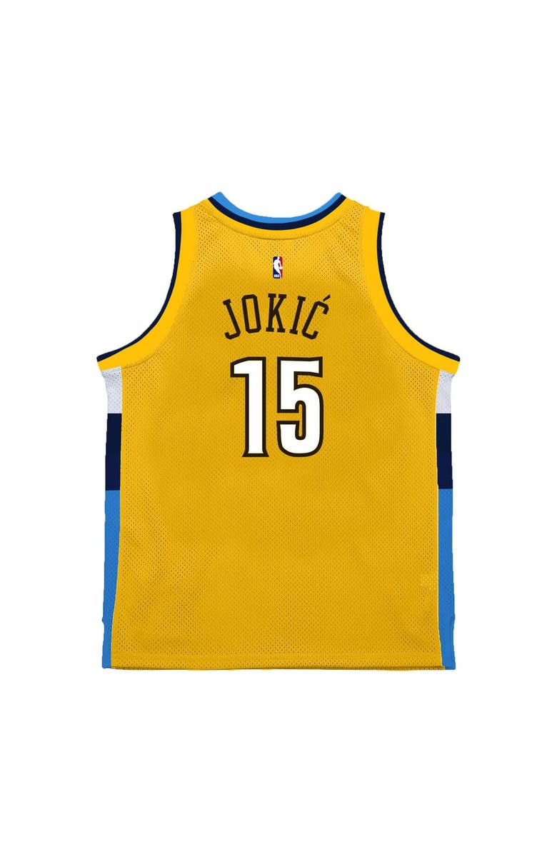 Mitchell & Ness Men's Mitchell & Ness Nikola Jokic Yellow Denver Nuggets 2017-18 Swingman Jersey, Alternate, color, 