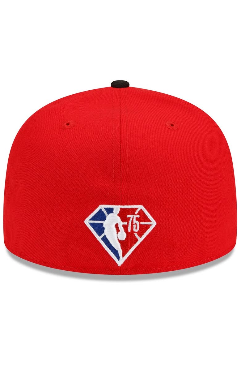 New Era Men's New Era Black/Red Chicago Bulls 2021/22 City Edition City Edition Official 59FIFTY Fitted Hat, Alternate, color, 