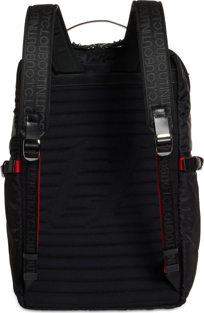 Christian Louboutin Loubideal Canvas & Rubber Backpack, Alternate, color,