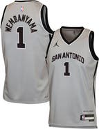 Jordan Brand Youth Jordan Brand Victor Wembanyama Silver San Antonio Spurs Swingman Jersey - Statement Edition