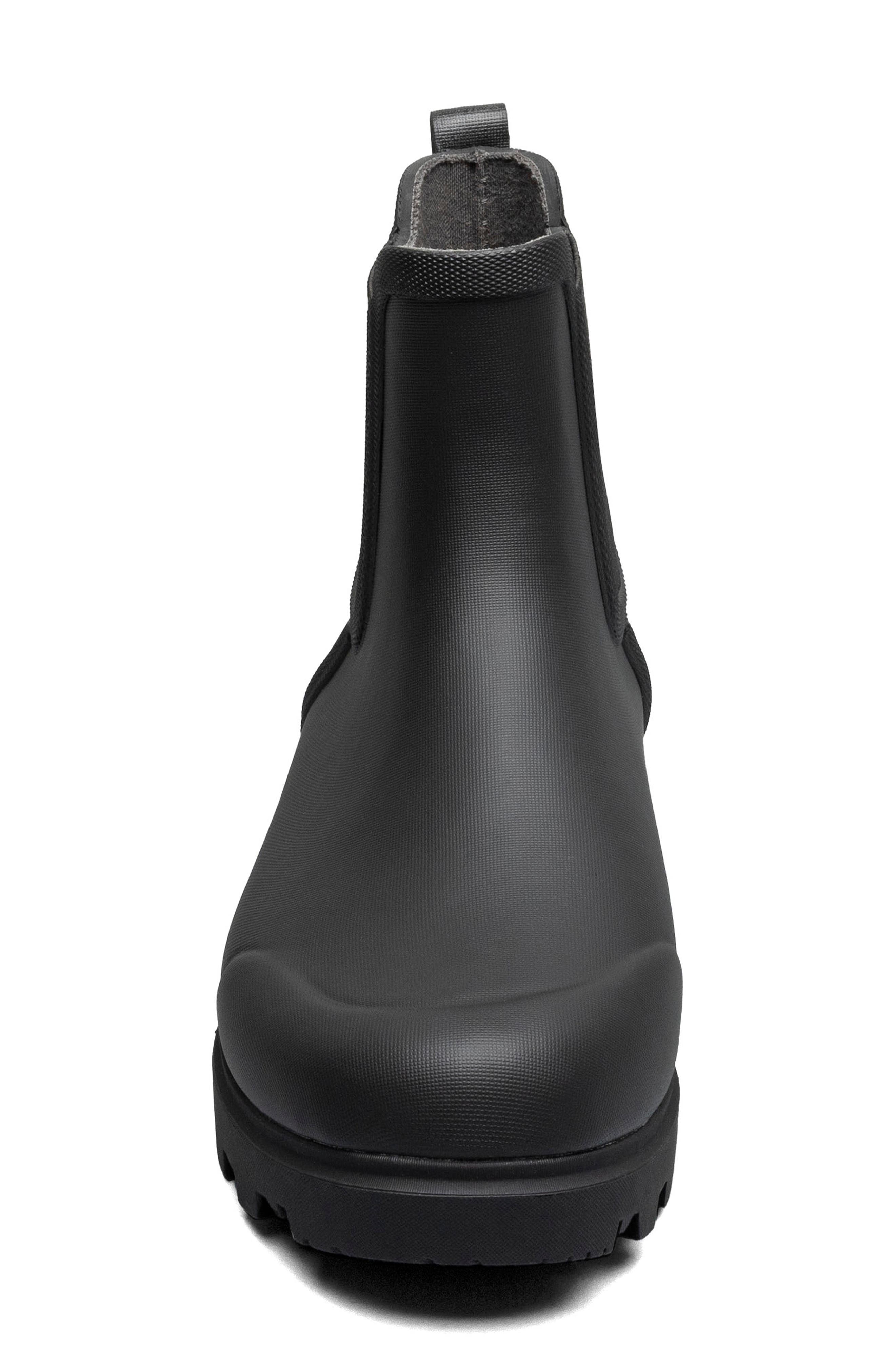 Bogs Holly Waterproof Chelsea Boot, Alternate, color, Black