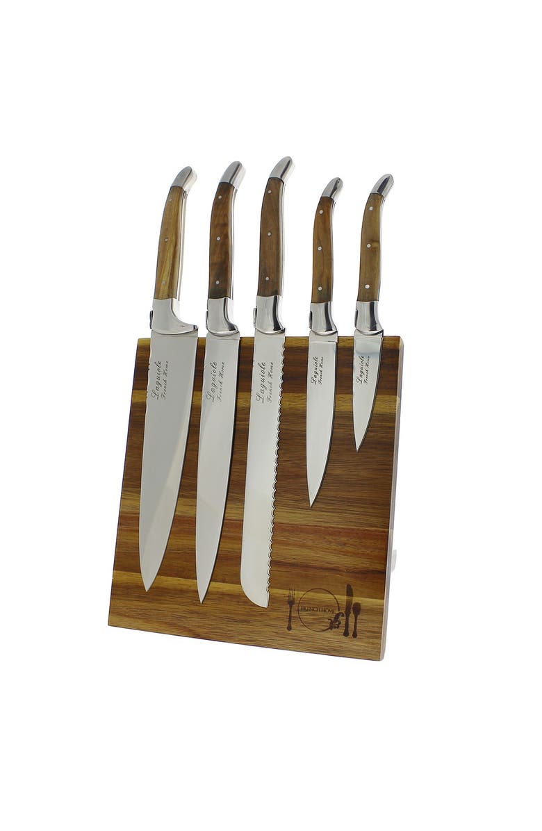 FRENCH HOME 5-Piece Laguiole Kitchen Knife Set, Alternate, color, 