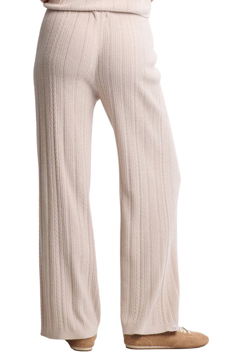 Barefoot Dreams<sup>®</sup> CozyChic<sup>®</sup> Ultra Lite<sup>®</sup> Cable Knit Lounge Pants, Alternate, color, Stone
