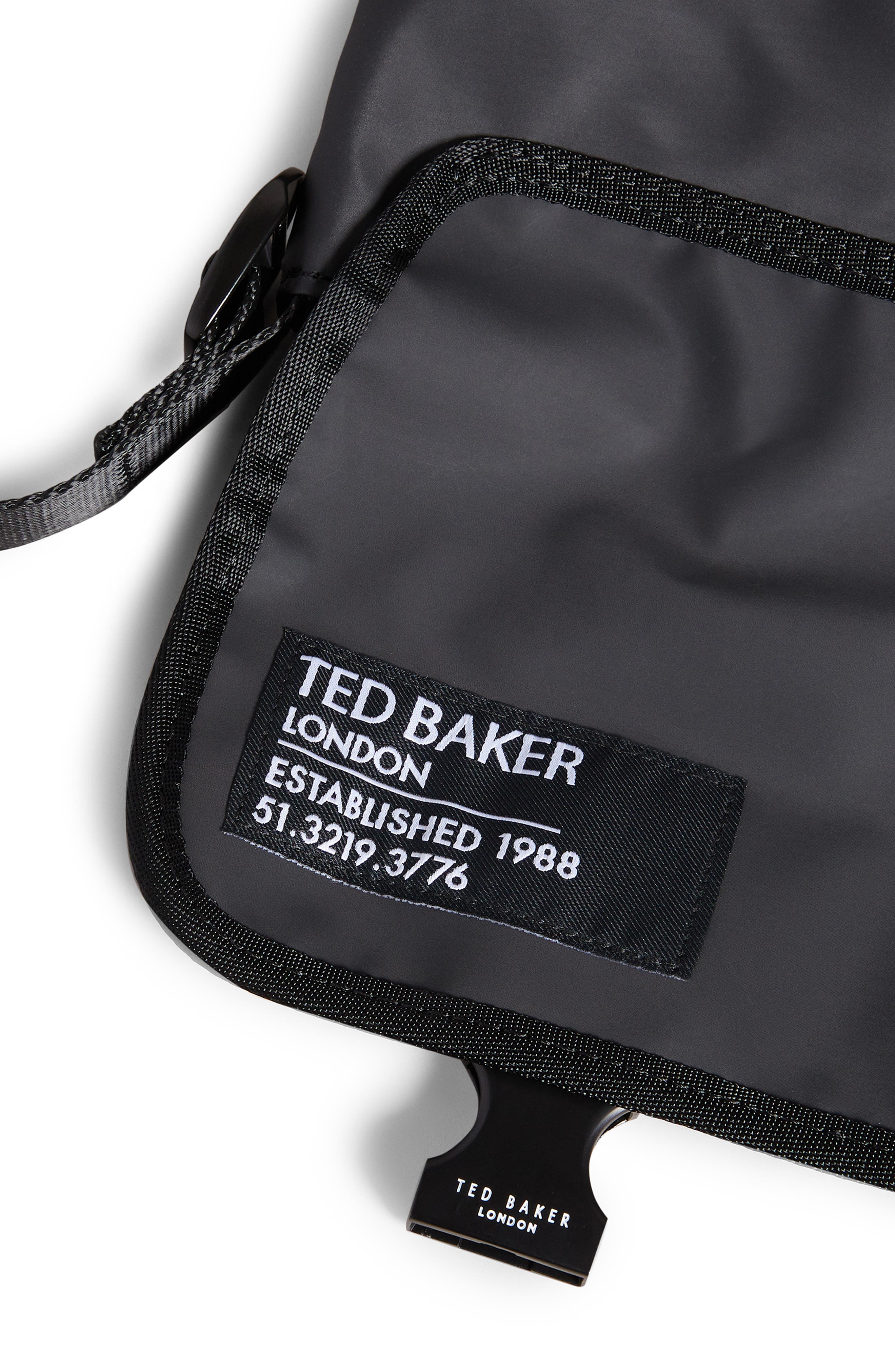 Ted Baker London Strole Rubberized Crossbody Messenger Bag, Alternate, color, 