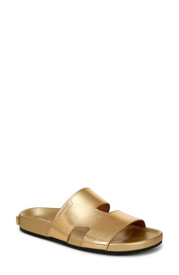 Franco Sarto Britt Slide Sandal In Gold
