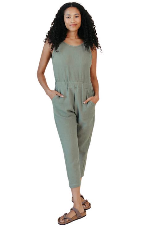 Plus Jameela Organic Cotton Gauze Jumpsuit