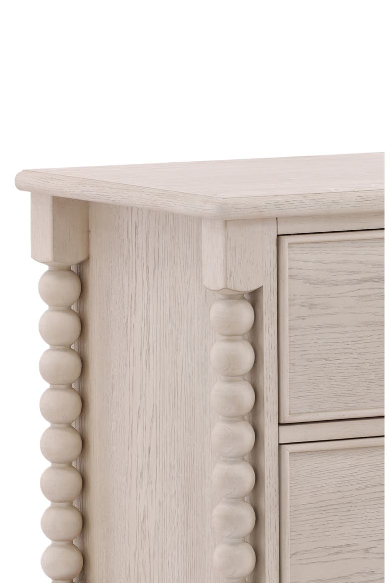 Maribel Two-Drawer Nightstand, Alternate, color, White Wash