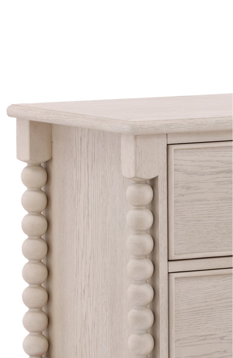 Dovetail Furniture Maribel Two-Drawer Nightstand, Alternate, color, White Wash