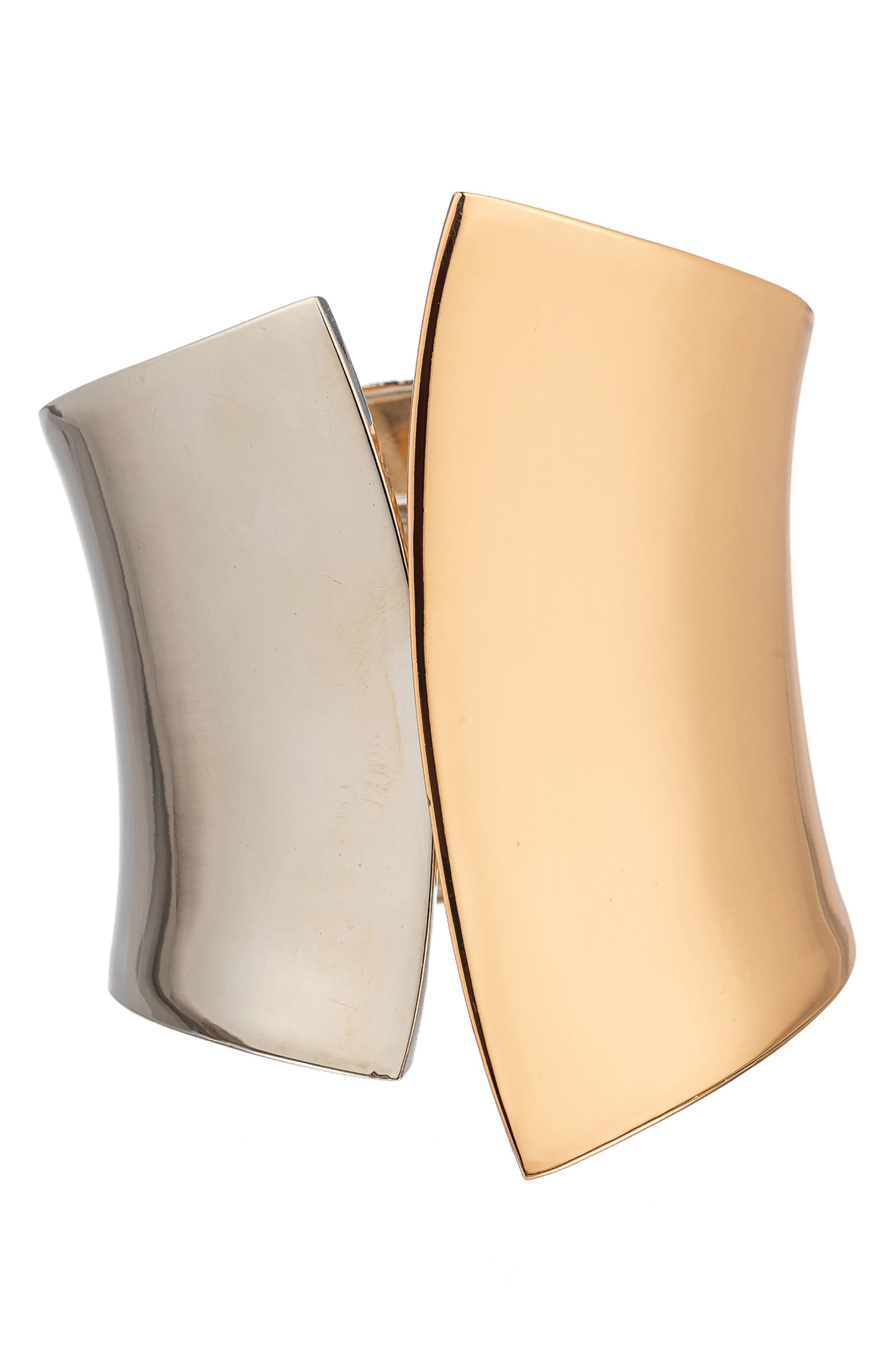 Two-Tone Cuff Bracelet