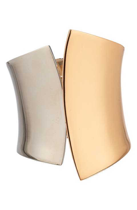 Two-Tone Cuff Bracelet