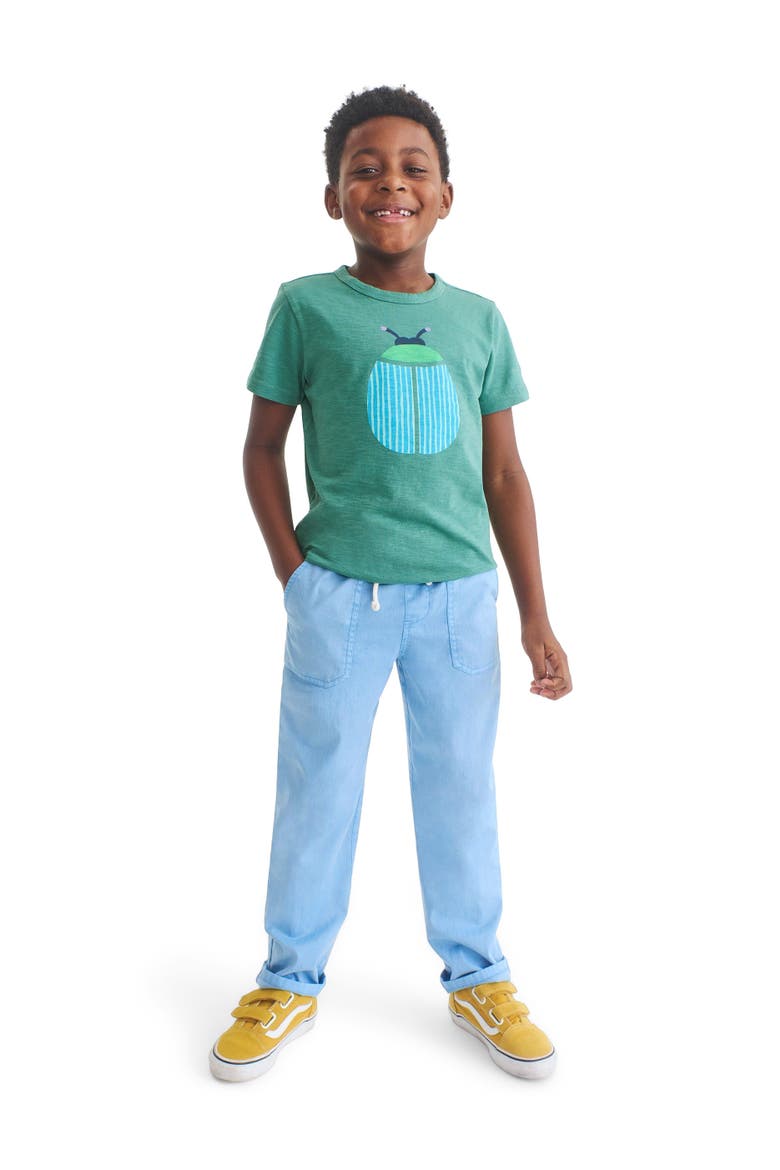 Kids Beetle Tee, Alternate, color, Sunwashed Teal Beetle