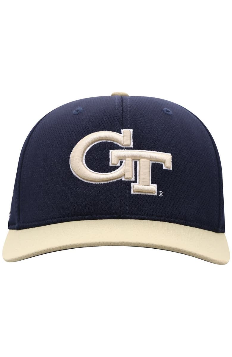 TOP OF THE WORLD Men's Top of the World True Navy Georgia Tech Yellow Jackets Reflex Two-Tone Flex Hat, Main, color, True Navy