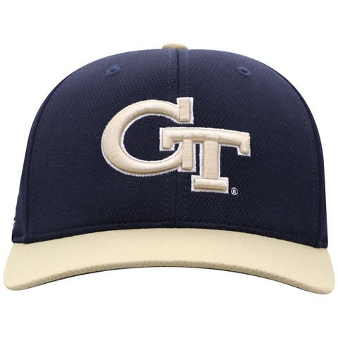 Men's Top of the World True Navy Georgia Tech Yellow Jackets Reflex Two-Tone Flex Hat