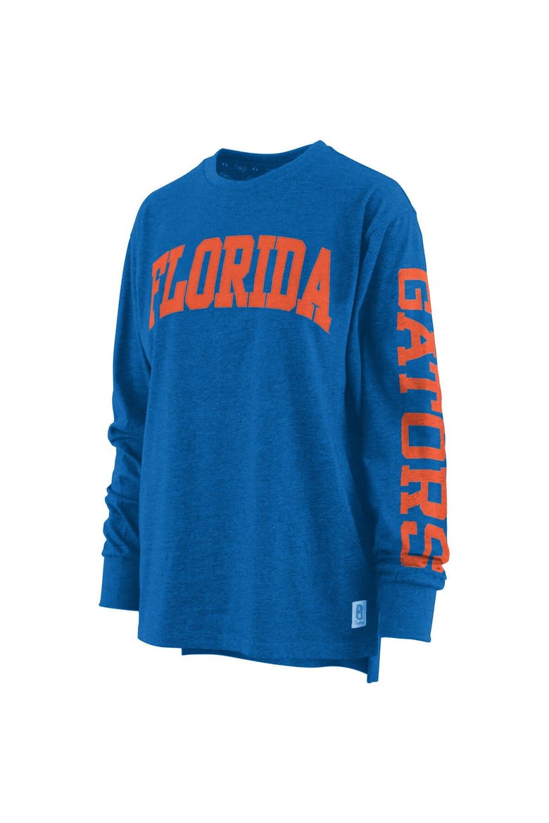 Women's Pressbox Royal Florida Gators Two-Hit Canyon Long Sleeve T-Shirt, Alternate, color, Royal