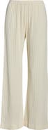 Donni The Pointelle Simple Organic Cotton Crop Pants